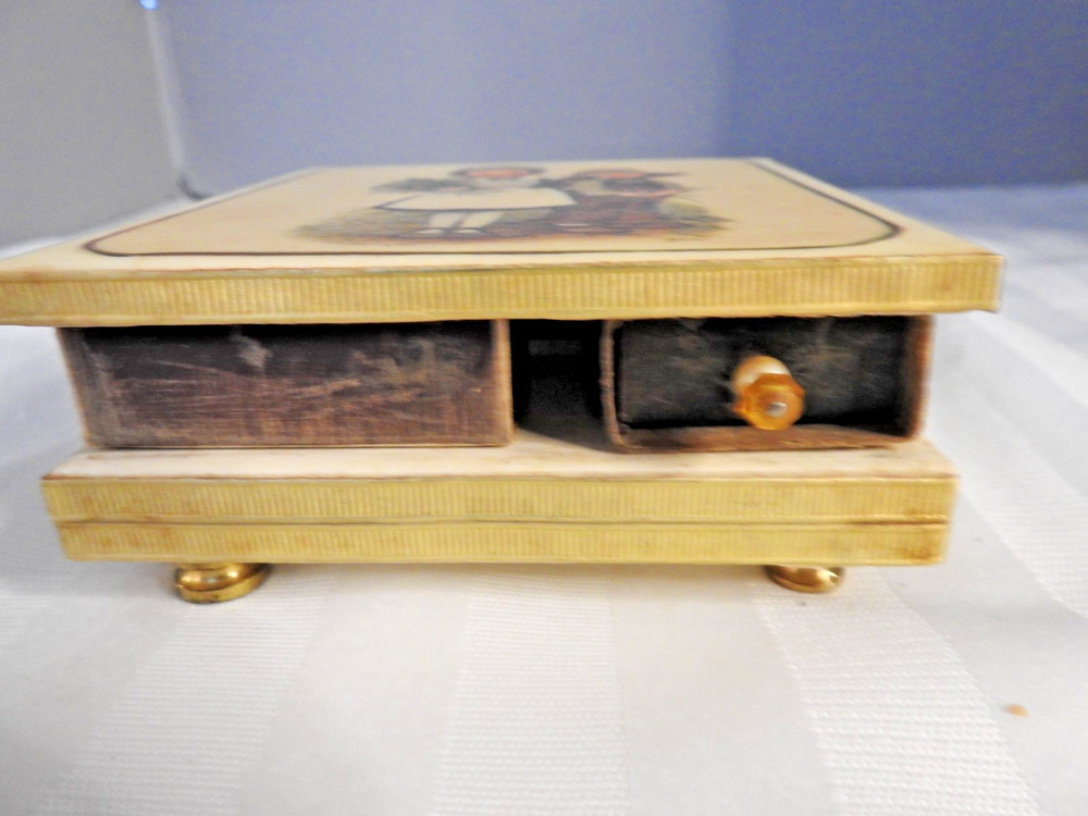Vintage Matchbox Holder with Matches