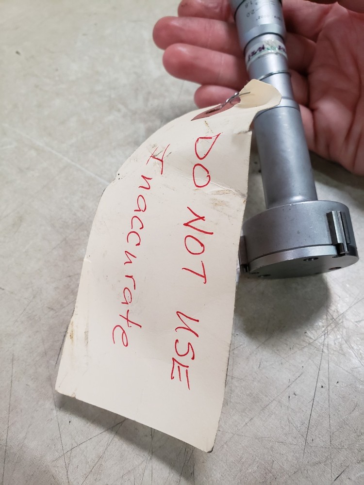 MITUTOYO PRECISION BORE MICROMETER 1DIV .0002 READ AD