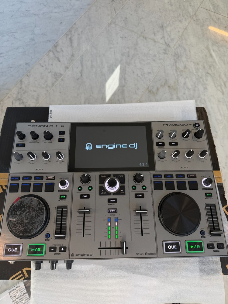 Denon DJ PRIME GO+ Portable Battery Powered Standalone 2 Deck DJ Controller