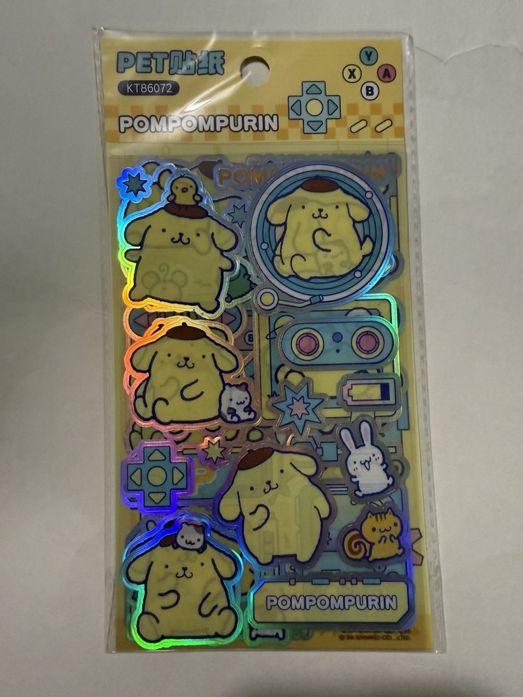 Pompompurin Stickers 4 Sheets Pompom Sanrio Character