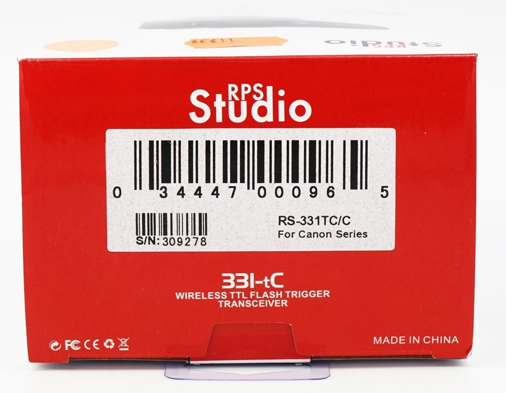 RPS Studio 331-tC Wireless TTL Flash Trigger Transceiver for Canon