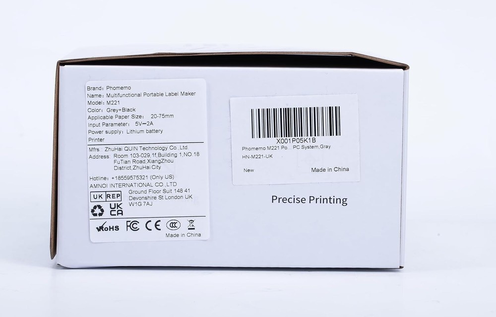 Phomemo M221 Bluetooth Label Maker Machine Portable Mini Wireless 3 Inch