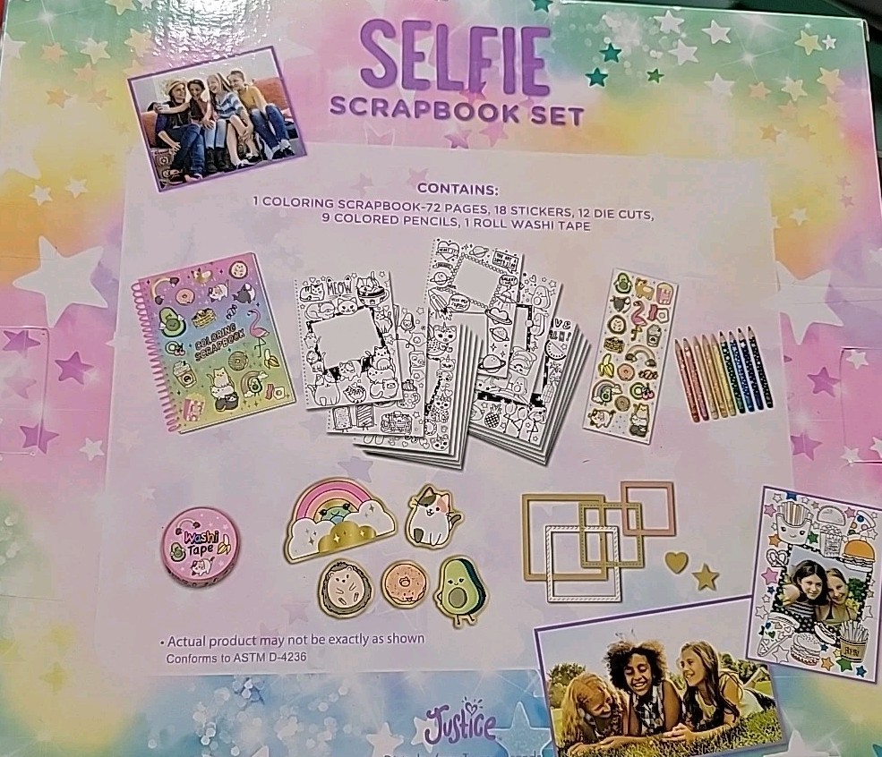 Justice selfie scrapbook set New