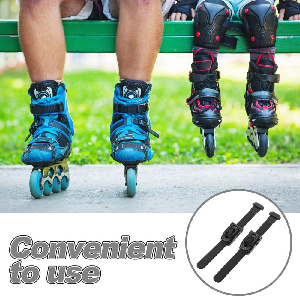 2 Sets Roller Skate Leash Buckle Strap Inline Skating Energy Straps