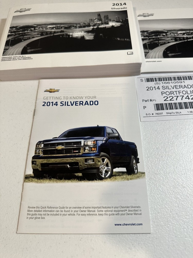 2014 Chevrolet Silverado Owner Manual Set