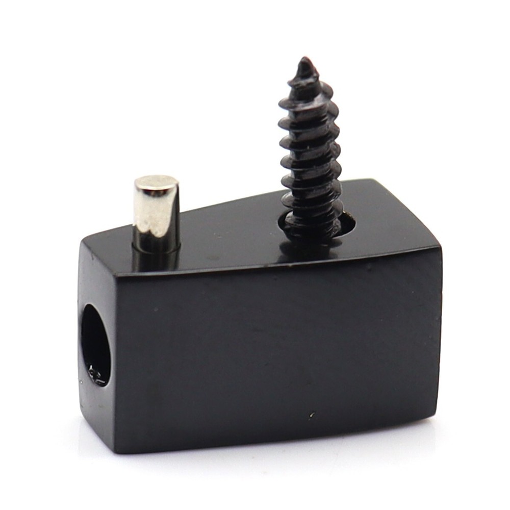 5 String Headless Bass Bridge Individual Single Tubular Fixed Bridge w/Nut Black