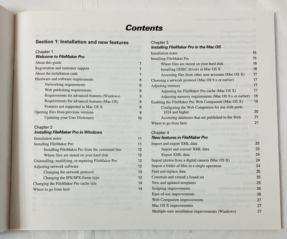 File Maker Pro 6 Getting Started Guide | Vintage User Manual Only | No Software