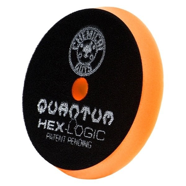 Quantum Hex-Logic 5-1/2" Foam Orange Medium Hook-and-Loop Buffing Pad