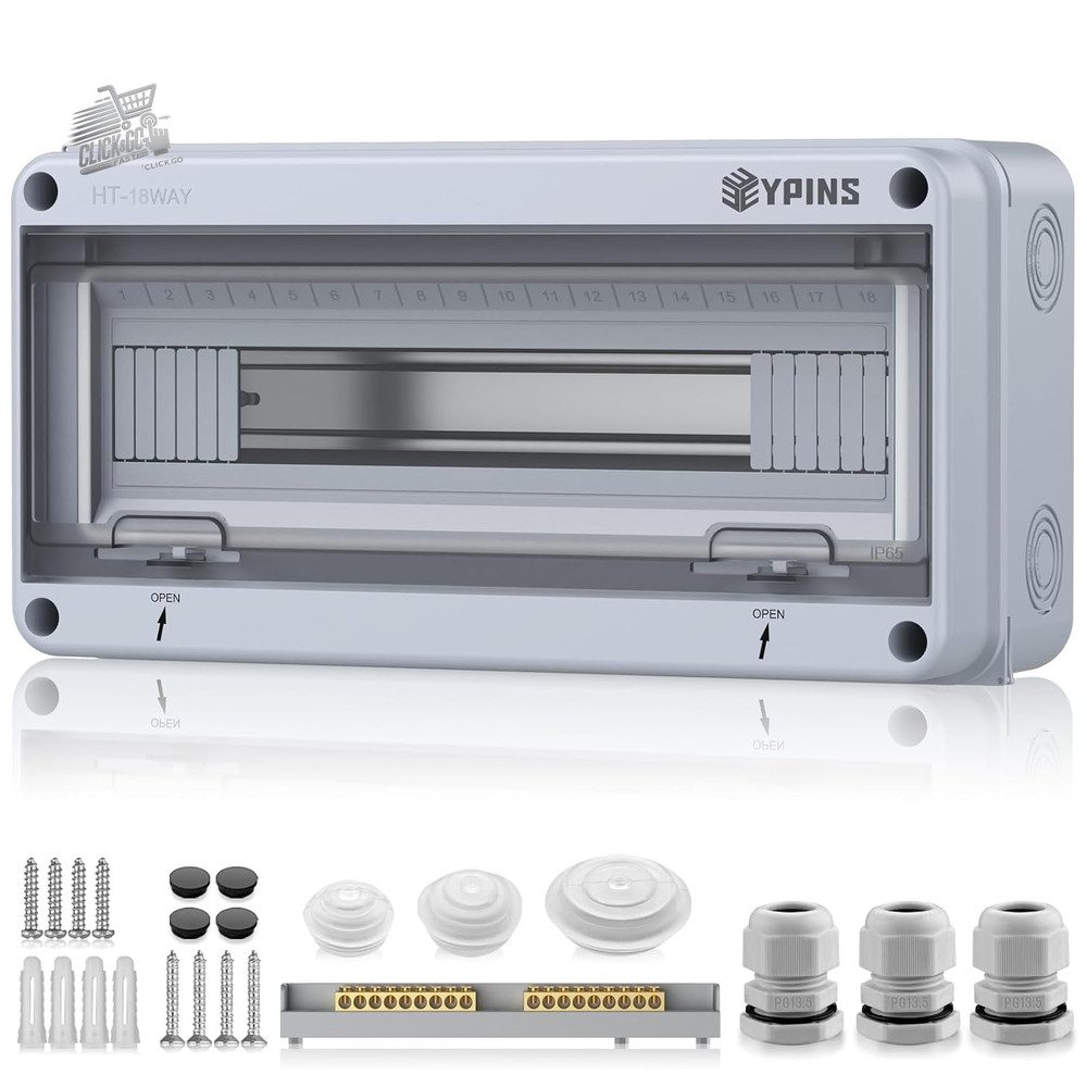 IP65 36 Modules 3 Row External Control Panel Box 280x510