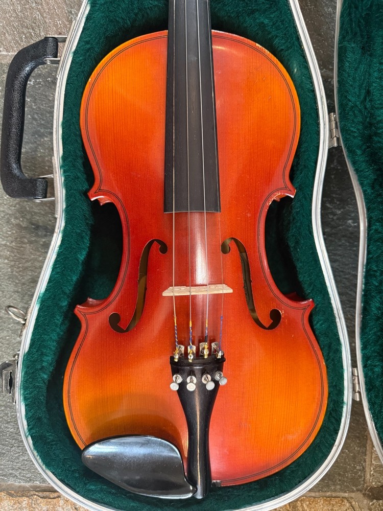 German Violin with case and bow, full size.