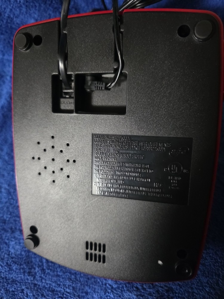 The Red Incredible Push Button Phone By DISNEY