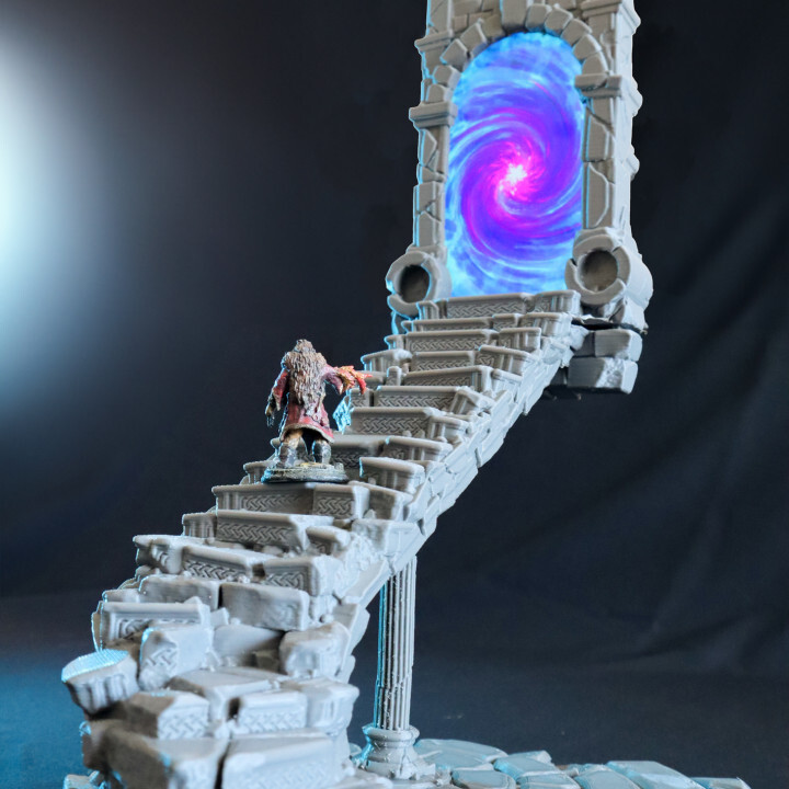 Crumbling Stairs Portal - Phone Powered / D&D / RPG / Magic