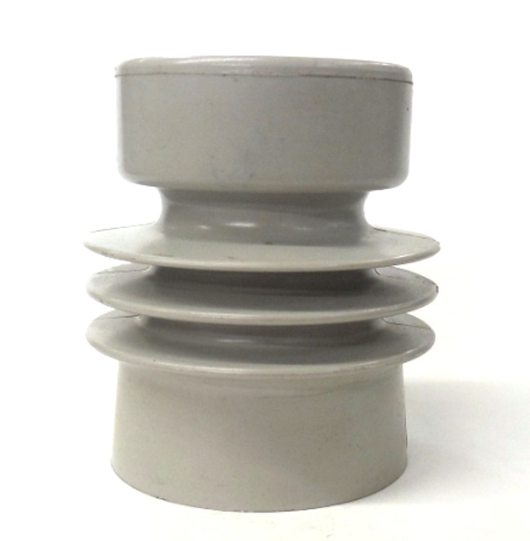 UNKNOWN BRAND INSULATOR W/ ALUMINUM CORE & PLASTIC COATING, 3/8-16 THREAD, 4.5"