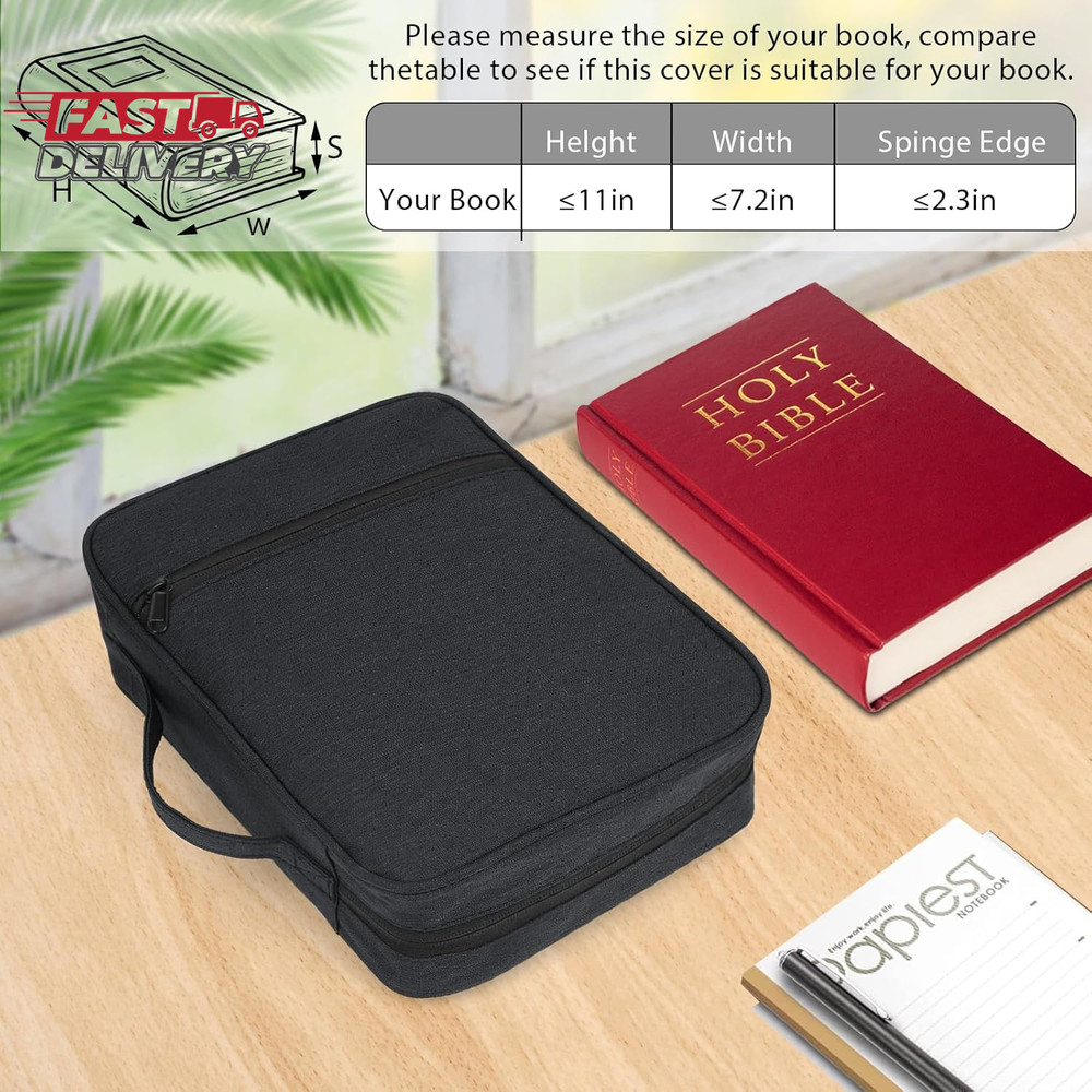 Bible Covers - Stylish Bible Covers - Bible Case with Durable Handle and Strap -