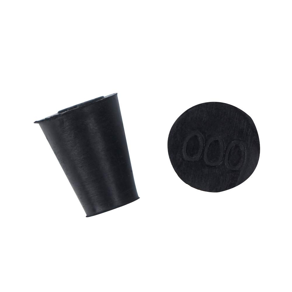 40 Pieces (Same Size) Very Small Solid Rubber Stoppers - Size #000-13mm (0.51...