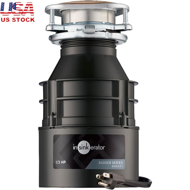 1 3 HP Garbage Disposal Compact Kitchen Waste Easy Install Durable Grinder New