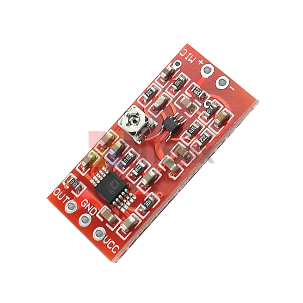 MAX4466 Electret Microphone Preamplifier Module With SSM2167 Voice Compression