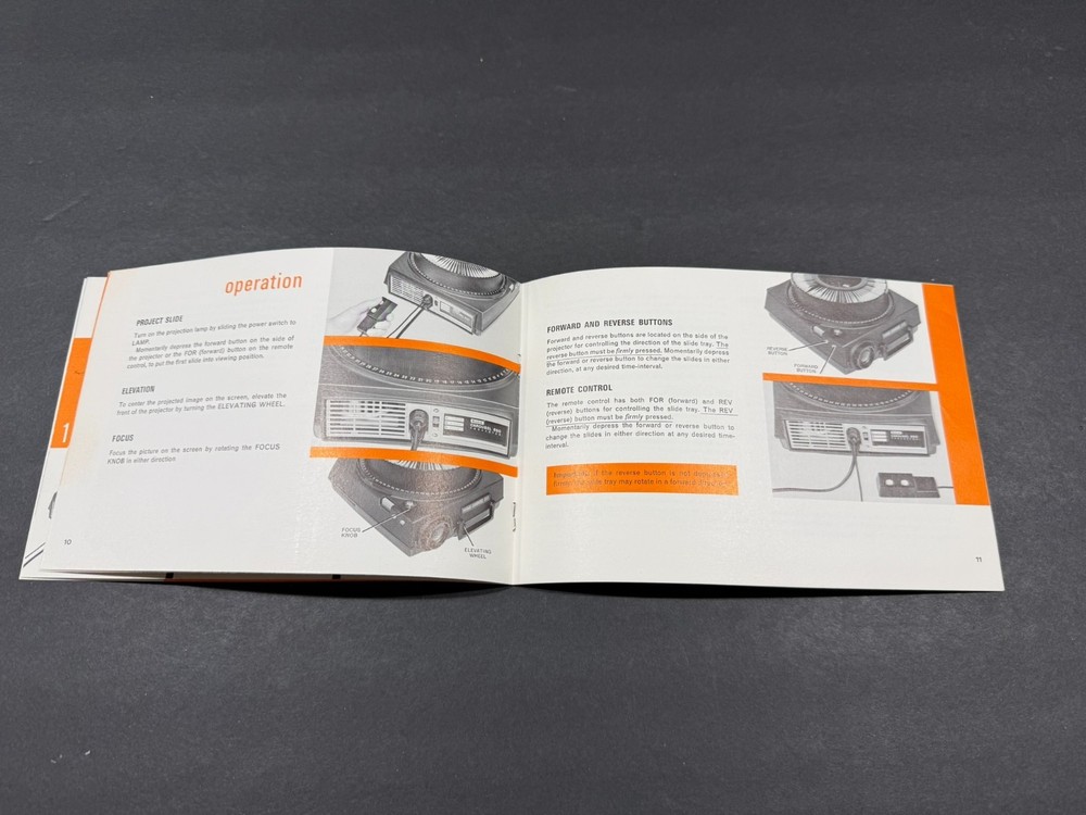 Kodak Carousel 650 Projector Instructions