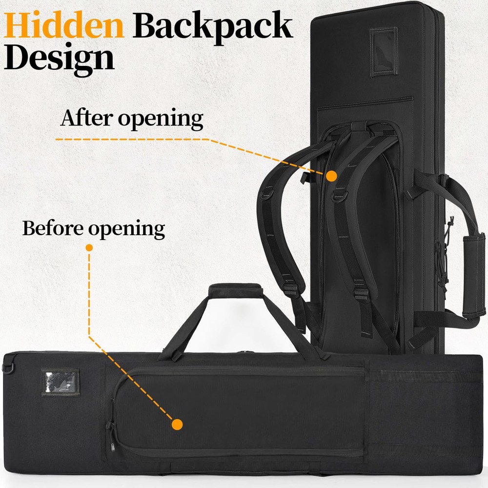 Double Case Soft Bag 42" Case Storage, Transportation Backpack