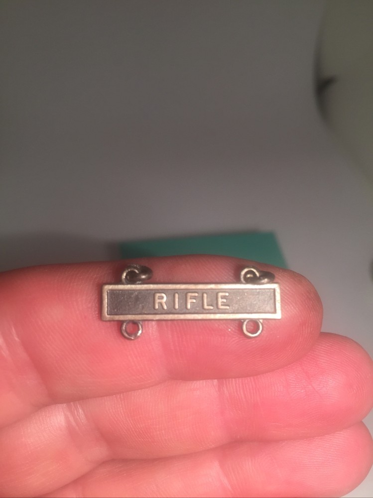 U.S. ARMY QUALIFICATION BAR  RIFLE - STERLING SILVER