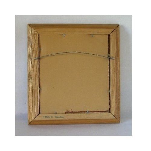 Original Pair Albert Gilles Arts & Crafts Hammered Copper Enamel Framed Plaques