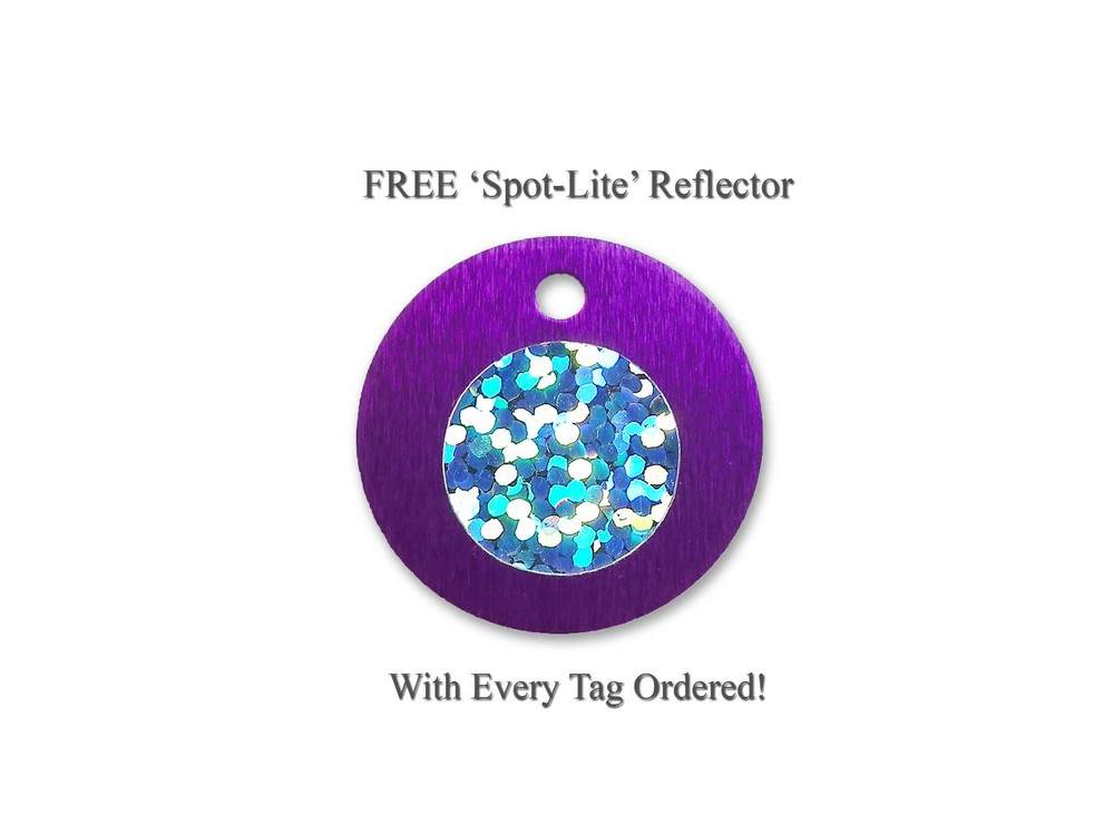 Small Round Disk Pet Dog Cat ID Tags-Custom Engraved Identification Name Tag