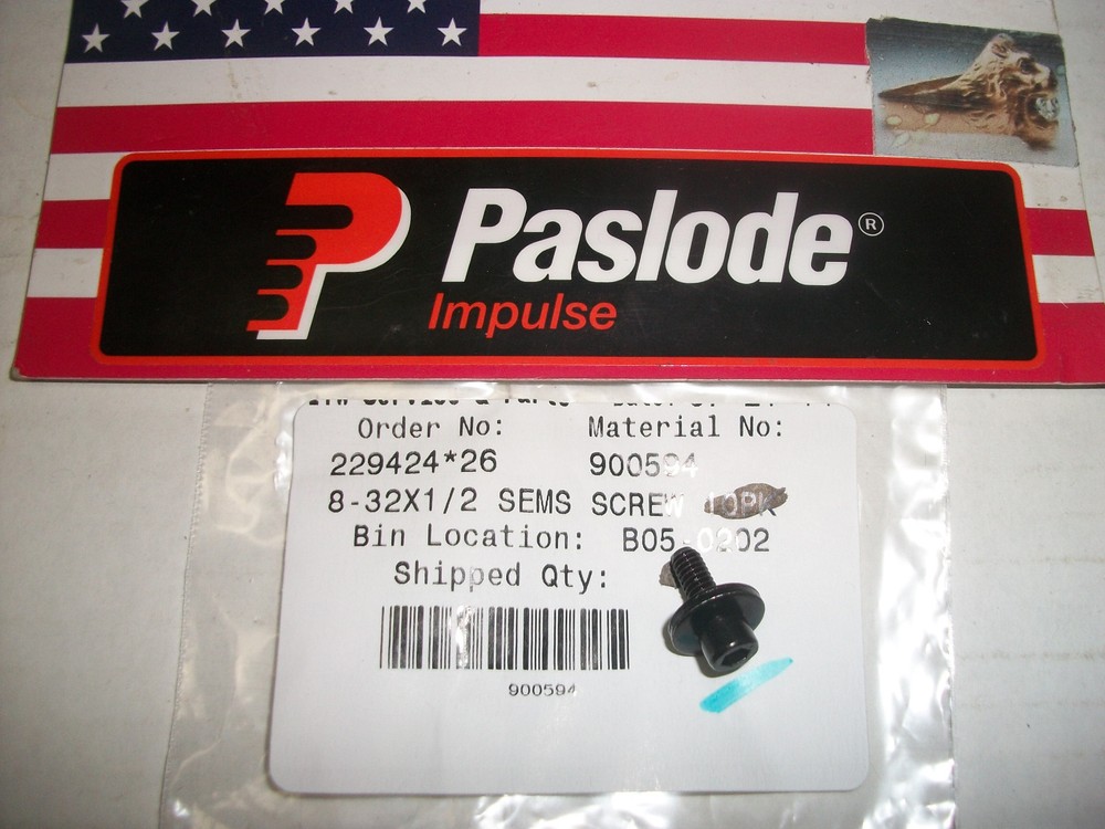 Paslode  Part # 900594  S.H.C.S. Sems 8-32x1/2