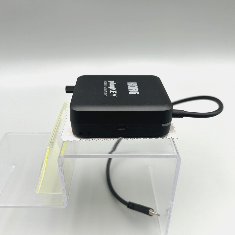 Korg PlugKey Mobile MIDI Audio Interface iOS iPhone iPad Lightning Black Used