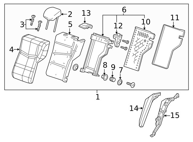 Genuine GM Headrest 84027694