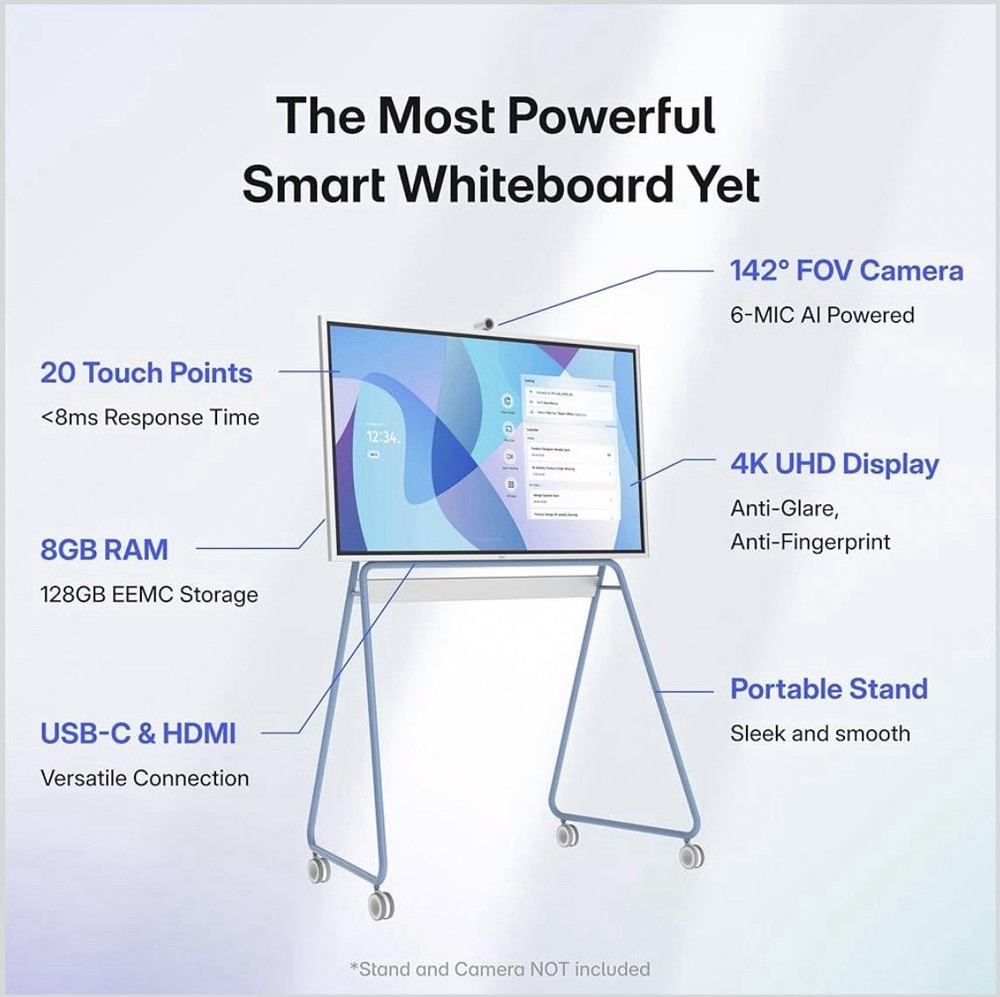 Vibe Interactive Smartboard Digital Display with Stand & Integrated Apps