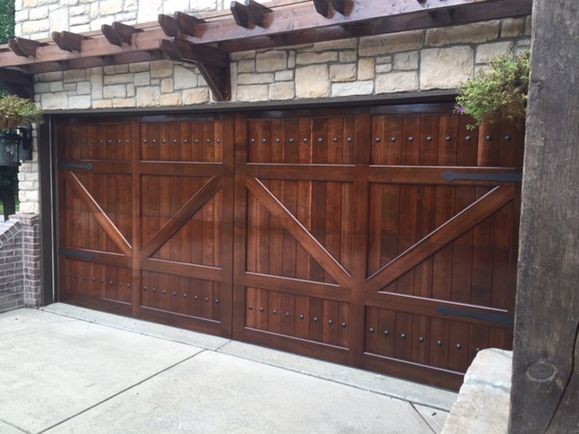 Gabriel Design - [16' x 7'] Barn Style Custom Solid Cedar Wood Garage Door