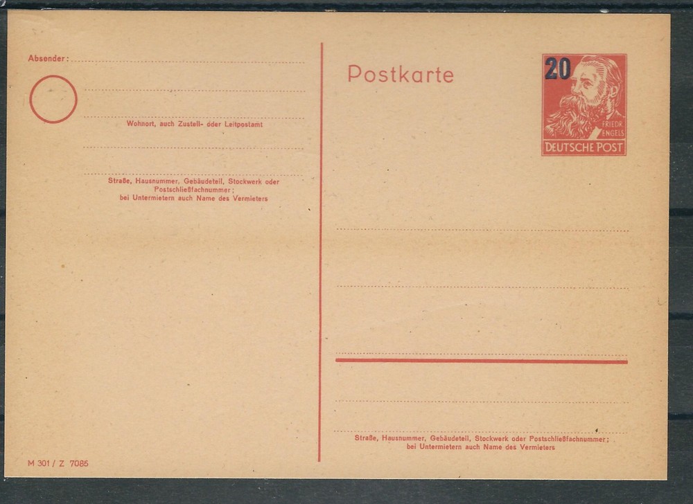 DDR Mi.No. P426 mint with slight toning
