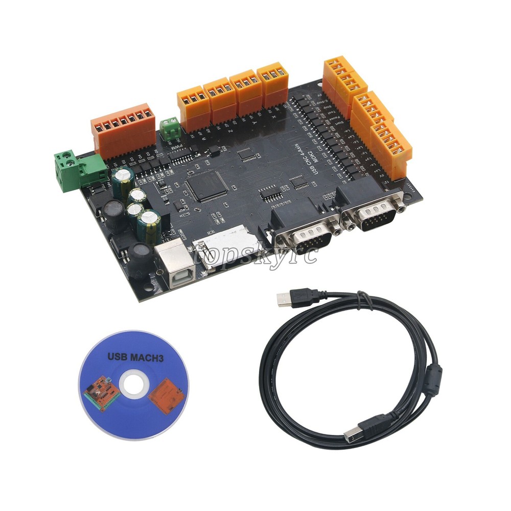 MDK2 USB CNC Breakout Board 100KHz 4-Axis Stepper Motor Controller SD Card MPG