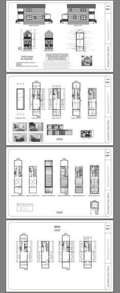 10x28 Tiny House -- 475 sq ft -- PDF Floor Plan -- Model 3