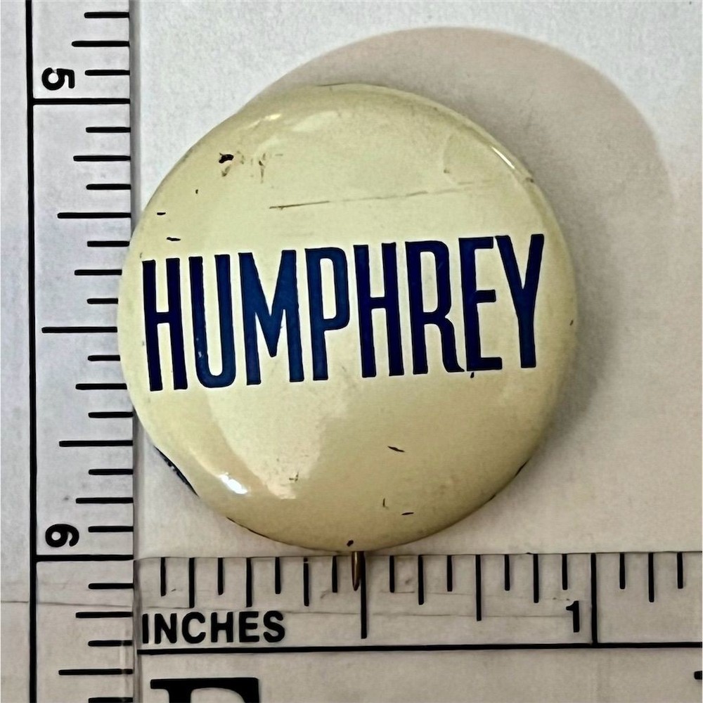 Humphrey Political Campaign Pinback Button