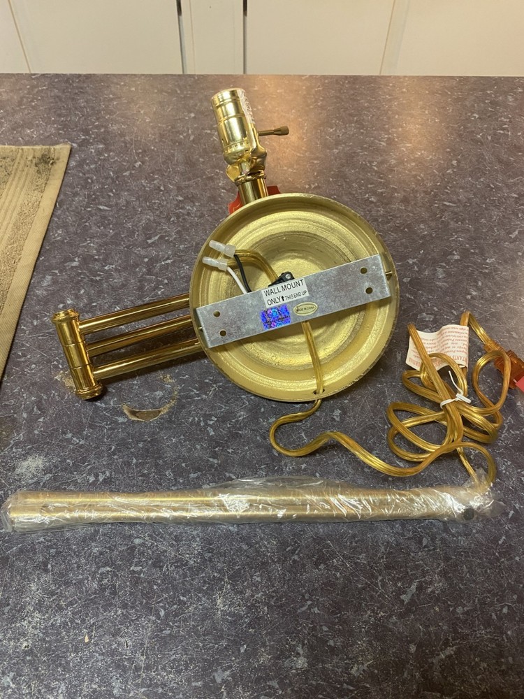 Cast Brass Swing Arm Wall Sconce