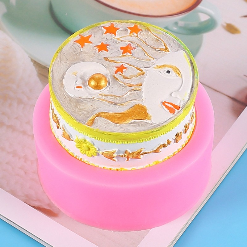 Quality Silicone Molds Moon Sun Pattern for Makers Soap Creators DIY Use