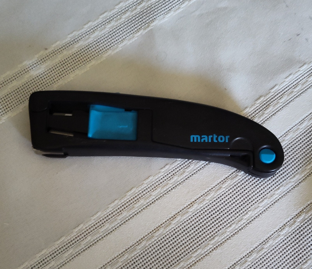 Martor Safety Box Cutter Black Blue