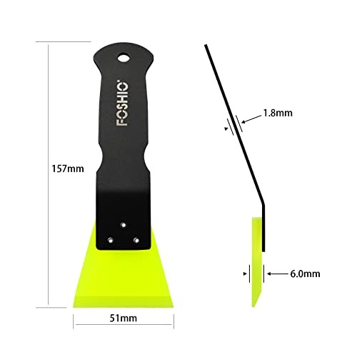 2 Pack Small Squeegee for Vinyl, Stainless Steel Handle Mini Squeegee for