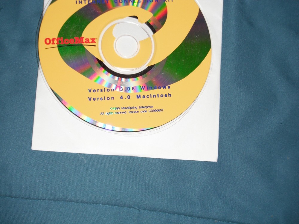 Vintage MindSpring Internet Connection Dial-Up CD 1999