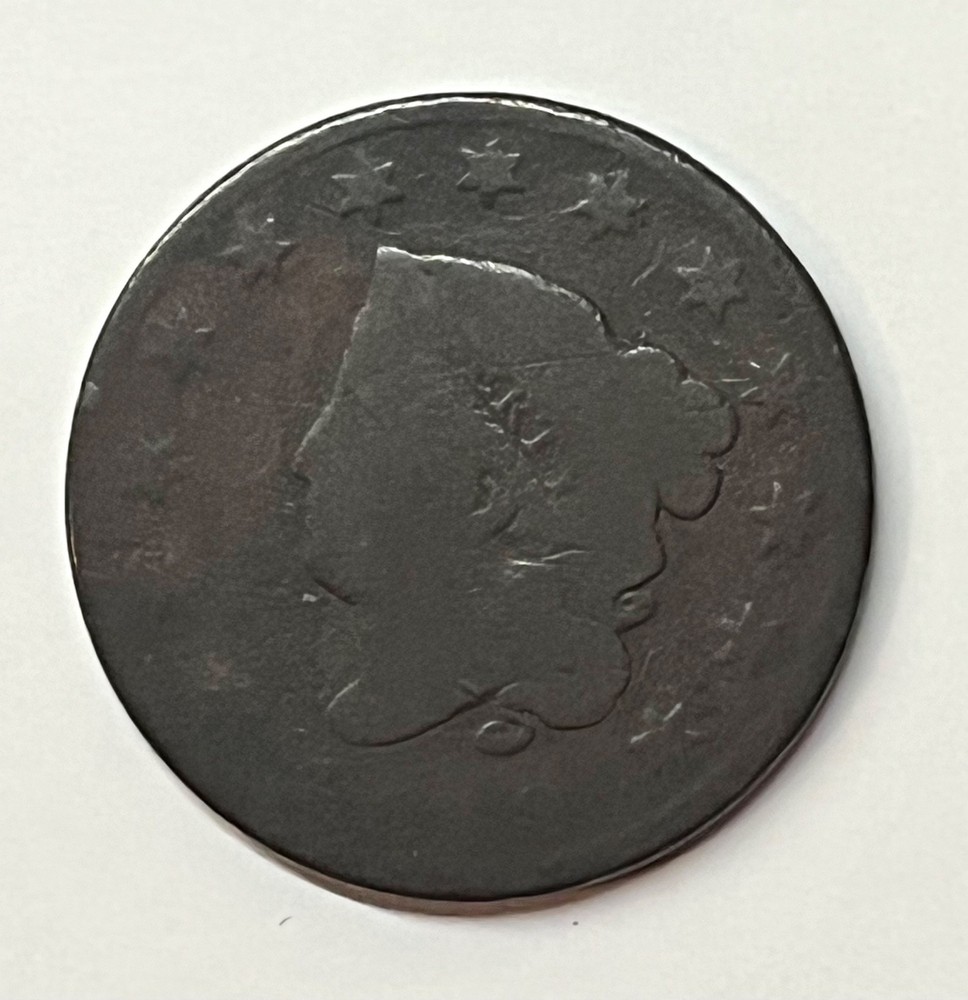 1828 Large Cent, Coronet Head, Copper - #LC128