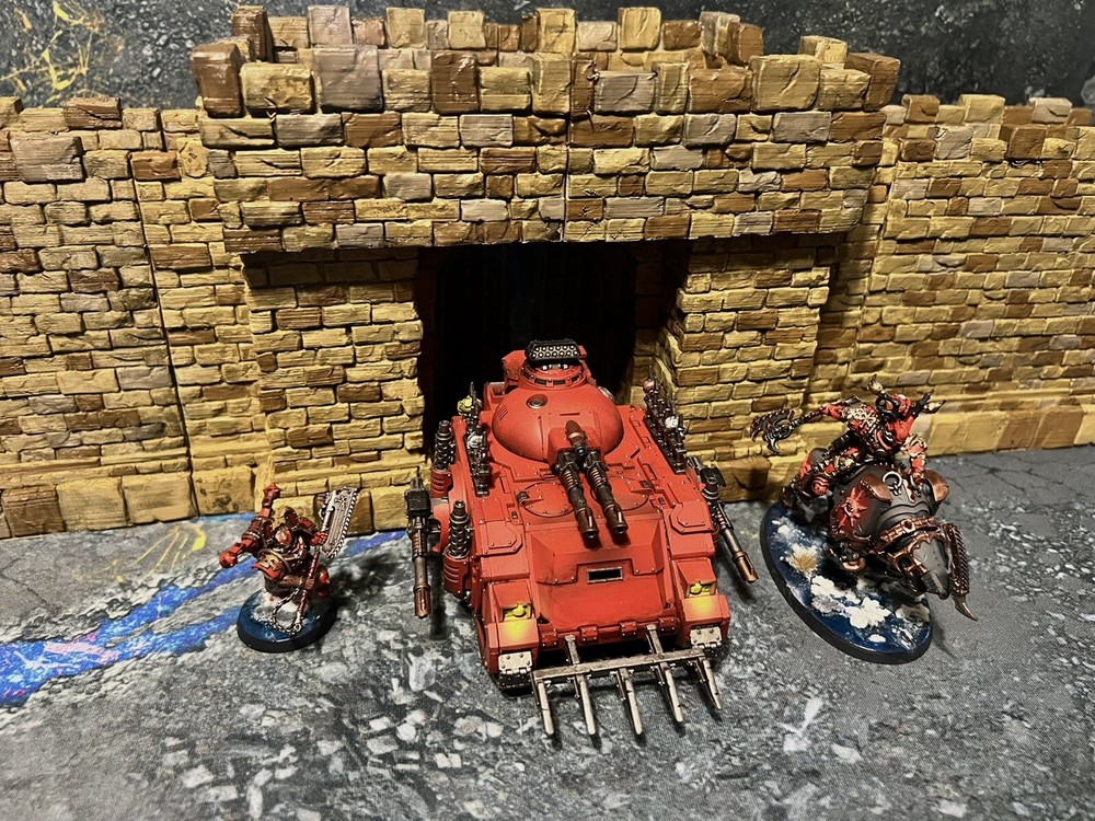 Tabletop gaming terrain Rising Sun Castle Great Wall Set unpainted