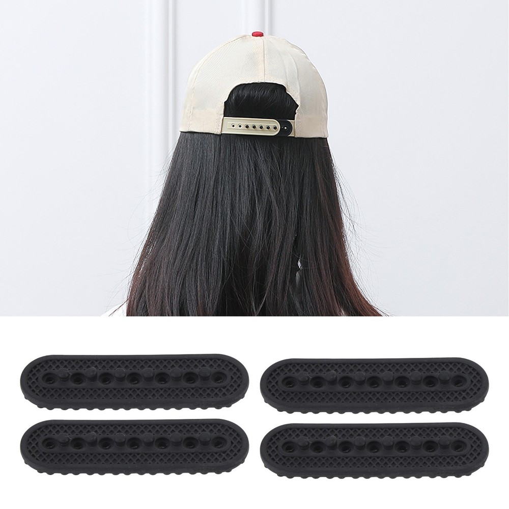 4PCS Hat Extender Extension Accessories Silicone 7 Holes Snapback Strap Baseball