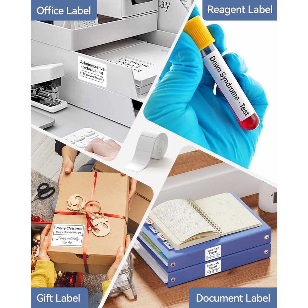 Portable Thermal Label Printer NIIMBOT B1 Bluetooth Barcode Printer 2 inch Label