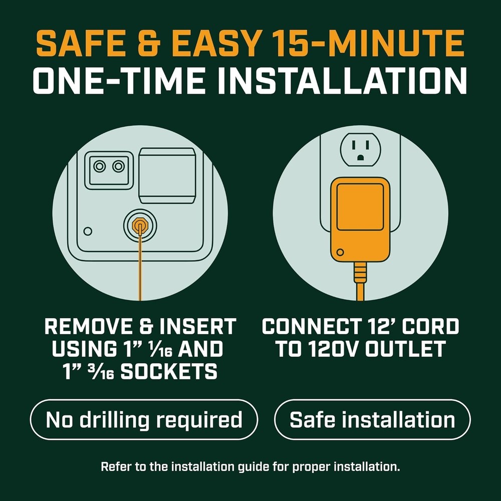 RV Anode Rod for Hot Water Heater, 20- Powered Anode, Permanently Stops Corr...