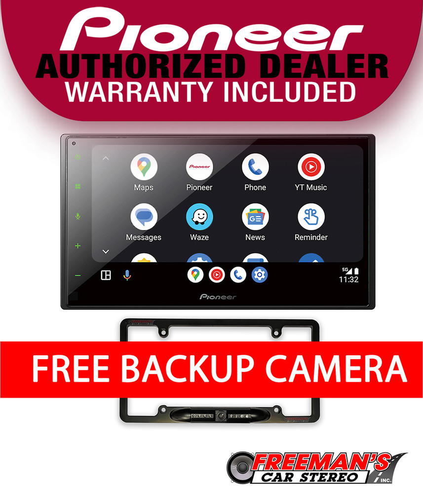 Pioneer DMH-1800NEX + LPCAMFRAME Backup Camera Bundle