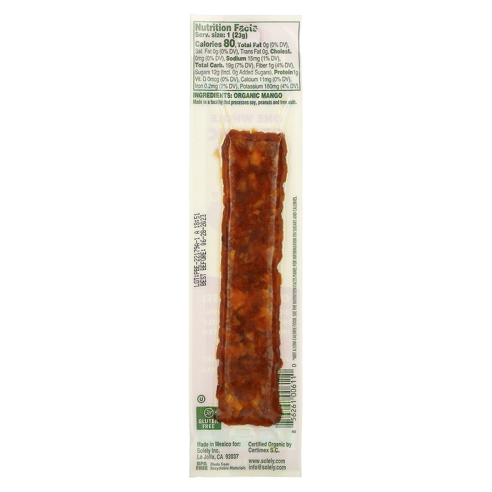 Fruit Jerky, Organic Mango, 0.8 oz (23 g)