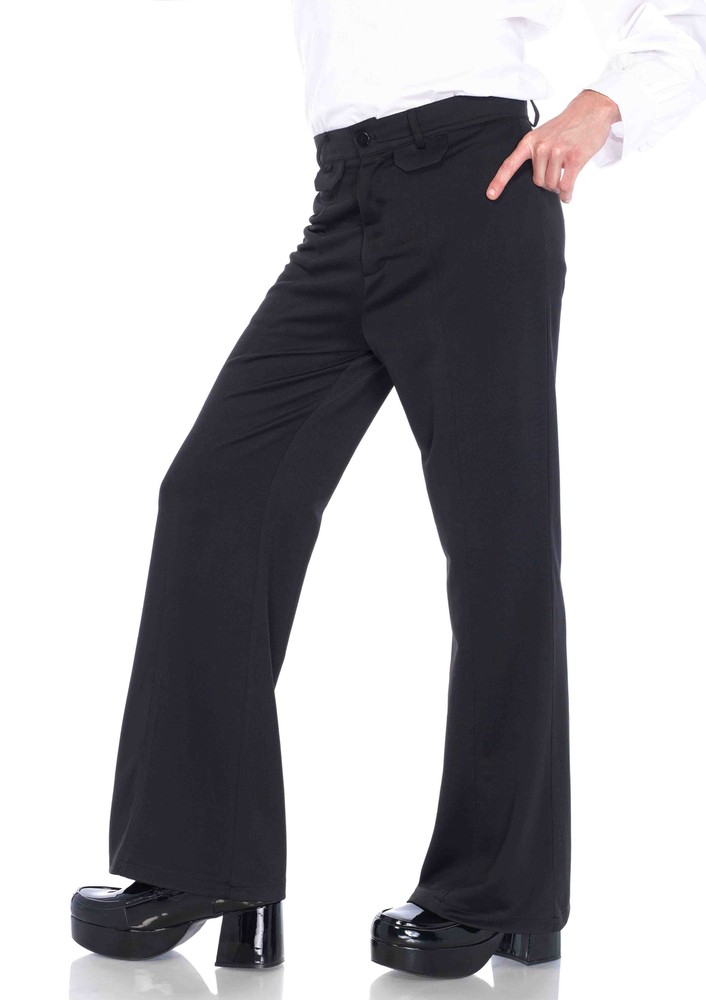 Leg Avenue 86641 Men's Bell Bottom Pants Black Small/Medium
