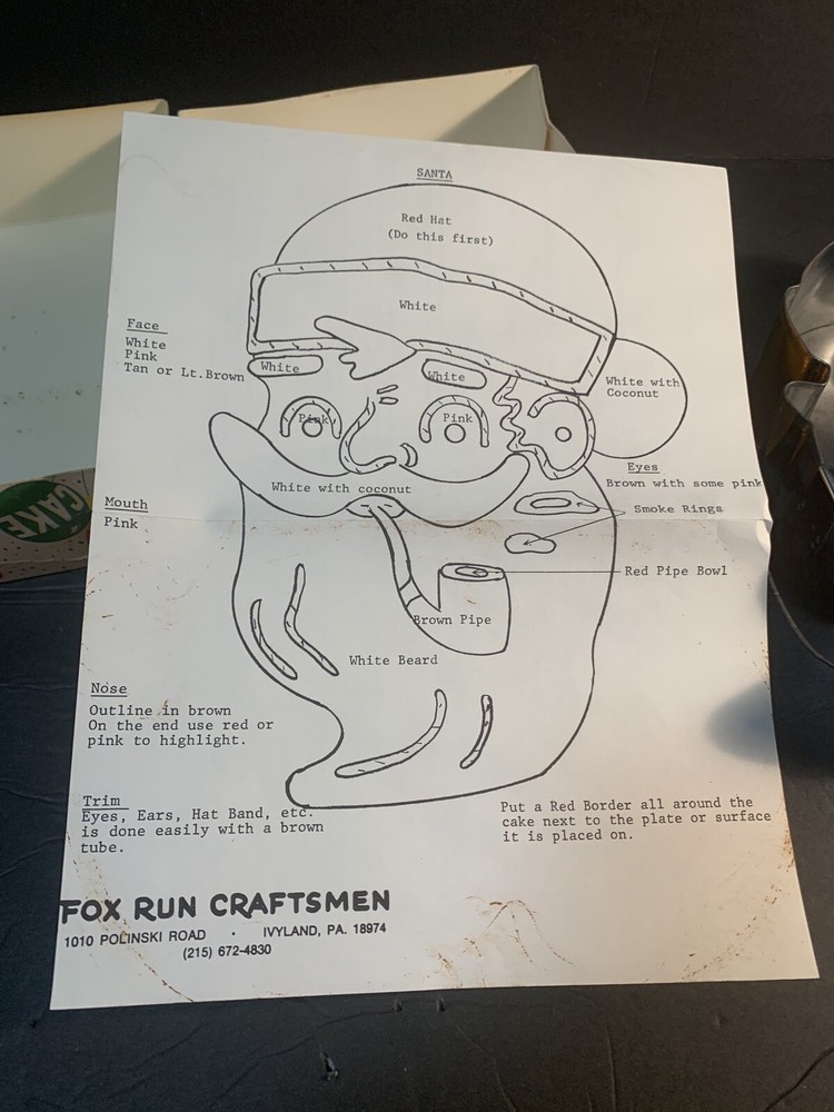 SHAPE A CAKE Santa Baking Accessory Cookie Cake Cutter w/ box & instructions