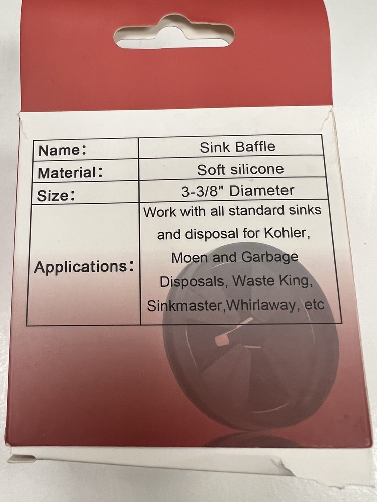 Sink Baffle Garbage Disposal Replacement Evolution Series 3-3/8" open box